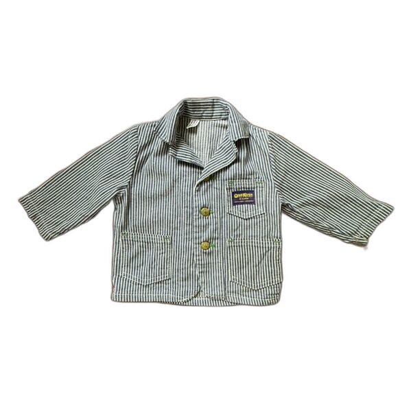 Vintage OshKosh B’gosh Union-Made Hickory Stripe Railroad Children's Jacket - Picture 1 of 13